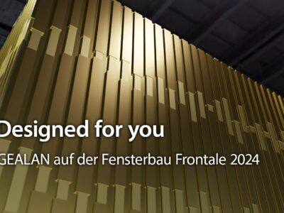 Designed for you: GEALAN presenta su innovador stand en la Feria Fensterbau Frontale 2024