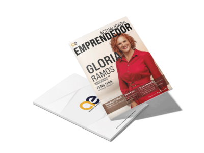 Gloria Ramos, experta en feng shui, portada de agosto de la revista ‘Actualidad del Emprendedor’