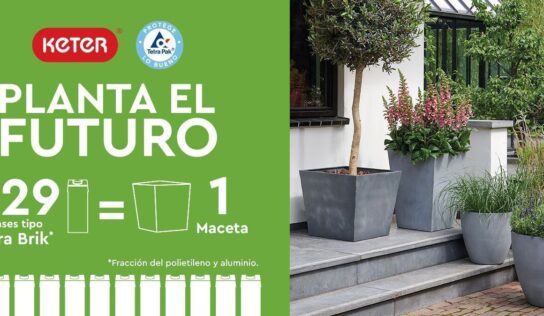 Keter y Tetra Pak se unen para impulsar la economía circular lanzando macetas fabricadas con polialuminio