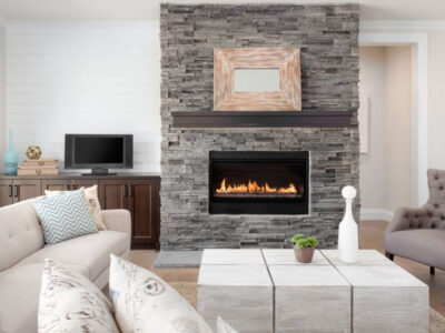 Tendencia en diseño de interiores: técnica de reproducción de piedras y rocas