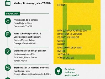 El COACM acoge en Toledo una jornada informativa sobre EUROPAN 19 dirigida a administraciones y jóvenes arquitectos