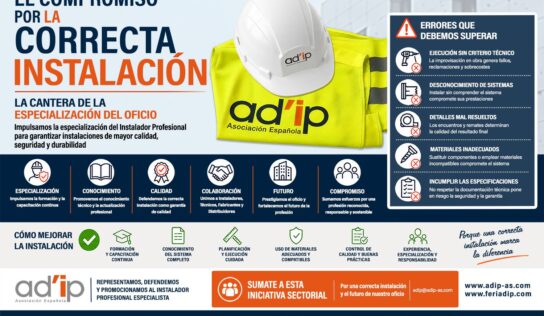 AD’IP Asociación Española impulsa ‘El Compromiso por la Correcta Instalación’ desde FERIAD’IP 2026