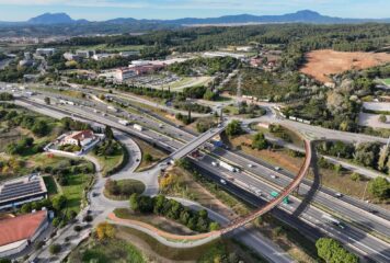 COPISA construirá la nueva pasarela ciclopeatonal sobre la AP-7 en Sant Cugat del Vallès
