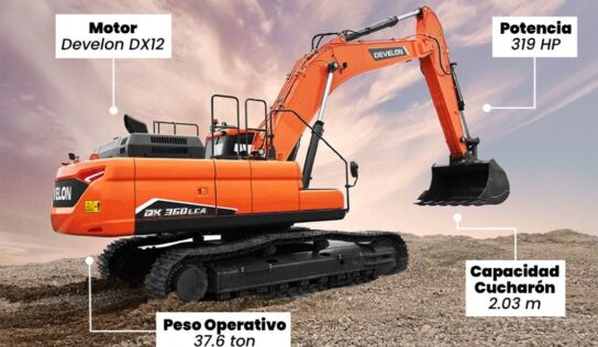 Excavadoras DEVELON ganan presencia en proyectos de construcción en México